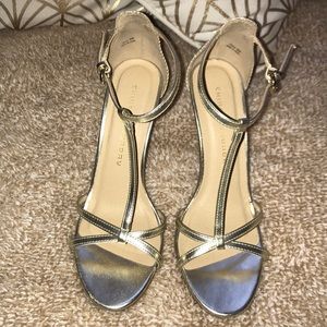 Chinese Laundry gold Strappy heels